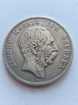 Niemcy 5 Marek Saksonia 1875 r
