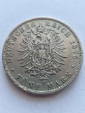 Niemcy 5 Marek Wuerttemberg 1875 r