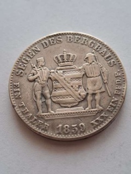 Niemcy Talar górniczy Saksonia 1859 r