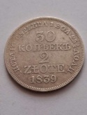 Polska/ Rosja 30 Kopiejek/2 Złote 1839 r MW