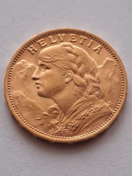 Szwajcaria 20 Franków 1927 r B