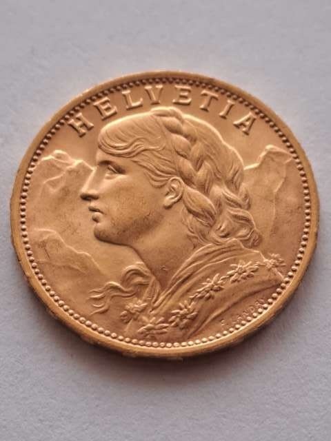 Szwajcaria 20 Franków 1927 r B