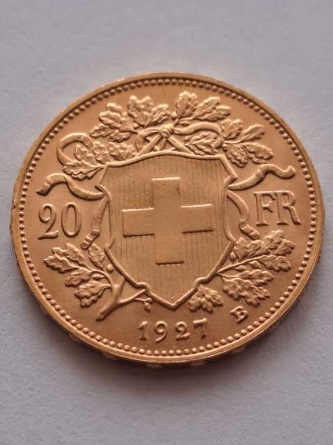 Szwajcaria 20 Franków 1927 r B