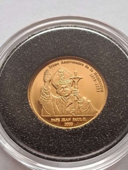 Kongo 20 franków Jan Paweł II 2003 r