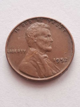 USA 1 Cent Lincoln 1952 r