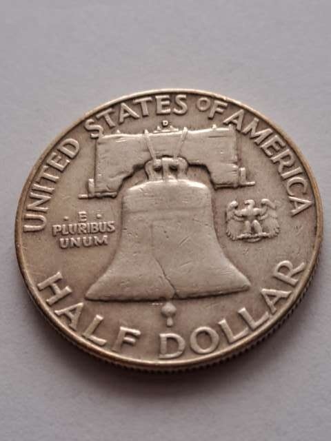 USA 1/2 Dollara Franklin 1960 r D