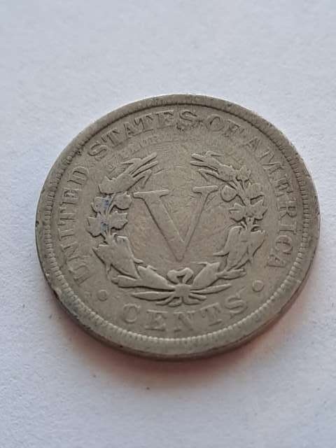 USA 5 Centów Liberty 1904 r