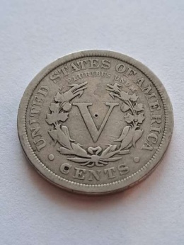 USA 5 Centów Liberty 1900 r