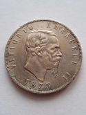 Włochy 5 Lir Emanuel ll 1873 r