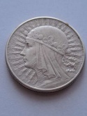 10 zł Głowa Kobiety 1932 r bez znaku