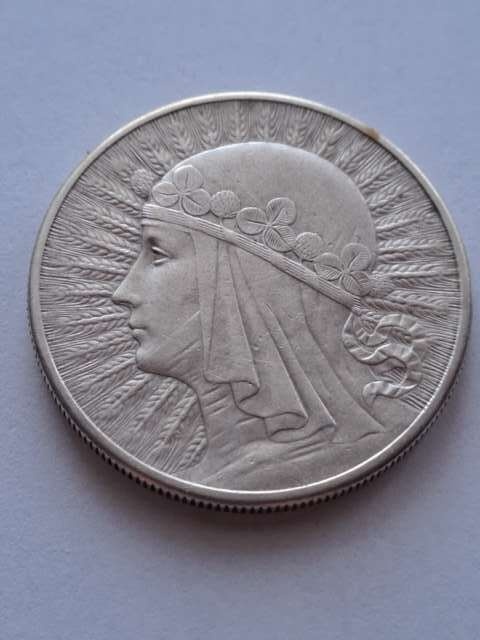 10 zł Głowa Kobiety 1932 r bez znaku