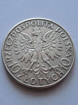 10 zł Głowa Kobiety 1932 r bez znaku
