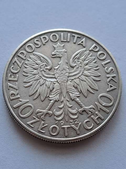 10 zł Głowa Kobiety 1932 r bez znaku