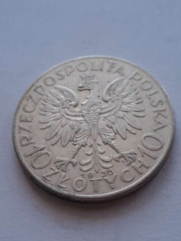 10 zł Głowa Kobiety 1933 r