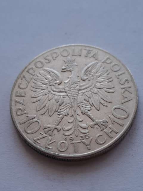 10 zł Głowa Kobiety 1933 r