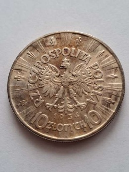 10 zł Józef Piłsudski 1934 r urzędowy