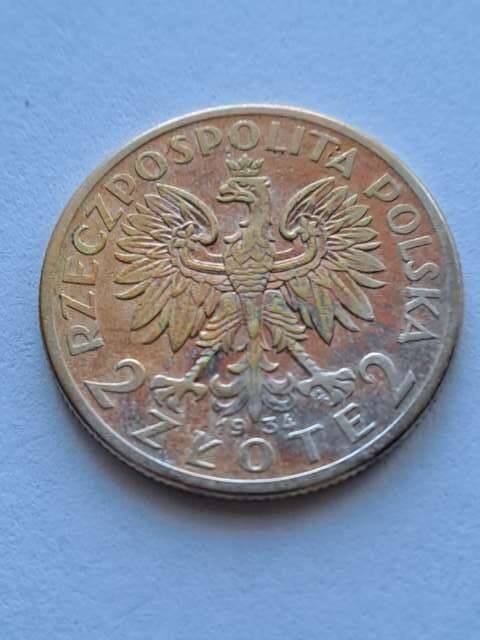 2 zł Głowa Kobiety 1934 r