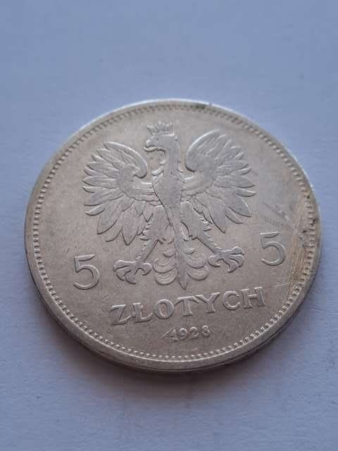 5 zł Nike 1928 r znak
