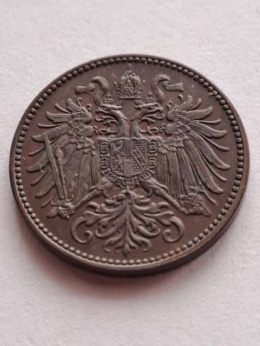 Austria 2 halerze Franciszek Józef I 1896 r