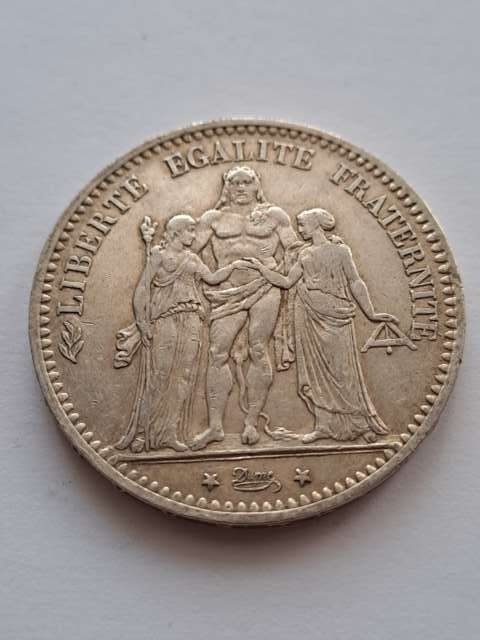 Francja 5 Franków Herkules 1874 r