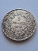 Francja 5 Franków Herkules 1876 r