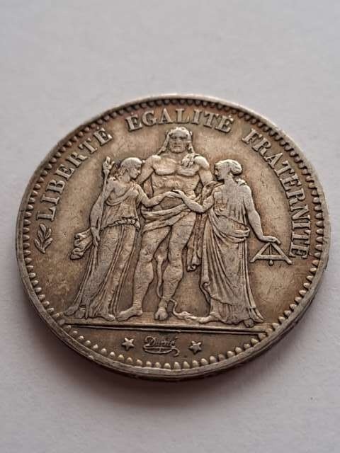 Francja 5 Franków Herkules 1875 r