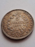 Francja 5 Franków Herkules 1876 r