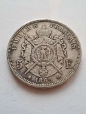Francja 5 Franków Napoleon III 1869 r
