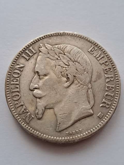 Francja 5 Franków Napoleon III 1869 r