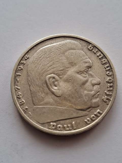 Niemcy 5 Marek Hindenburg 1936 r A