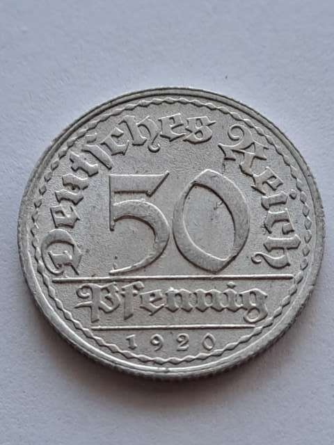 Niemcy 50 Pfenning Weimar 1920 r