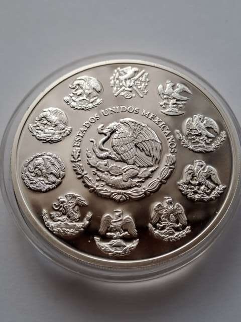 Meksyk 5 Onzas Plata Pura 2018 proof