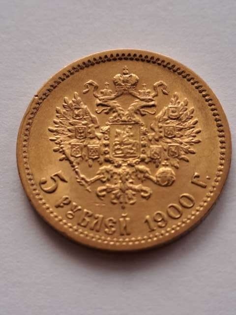 Rosja 5 Rubli Mikołaj II 1900 r