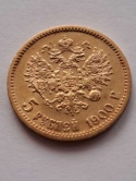 Rosja 5 Rubli Mikołaj II 1900 r