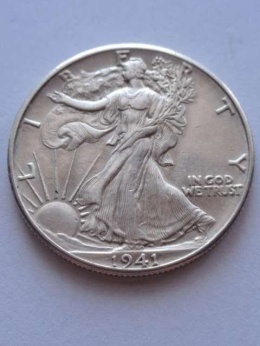 USA 1/2 Dollara idąca Wolność 1941 r