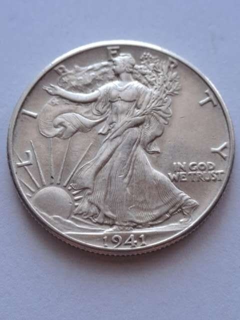 USA 1/2 Dollara idąca Wolność 1941 r