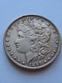 USA Dollar Morgan 1897 r