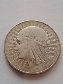 10 zł Głowa Kobiety 1932 r znak