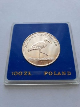 100 zł Ochrona Środowiska Bocian 1982 r