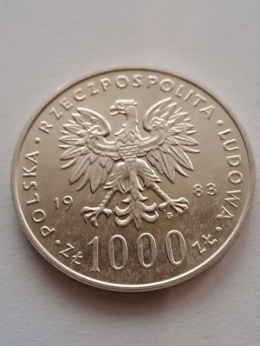 1000 zł Jan Paweł II 1983 r