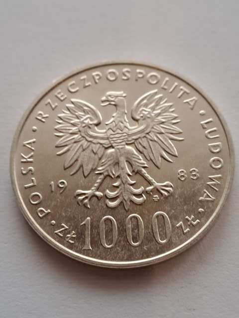 1000 zł Jan Paweł II 1983 r