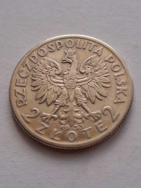 2 zł Głowa Kobiety 1933 r