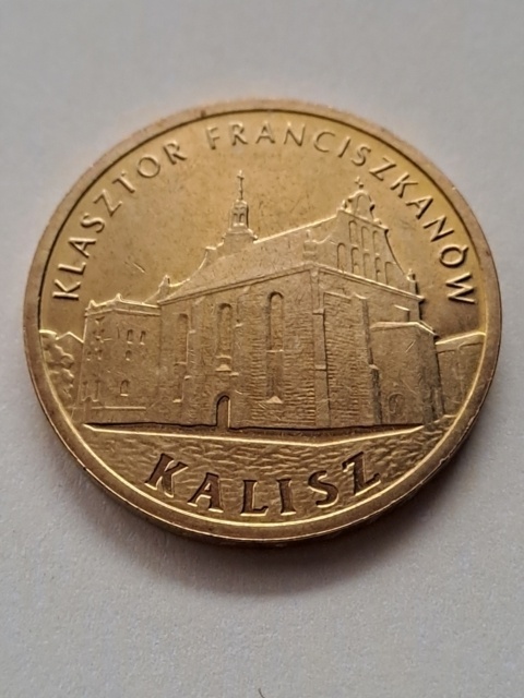 2 zł Klasztor Franciszkanów Kalisz 2011 r
