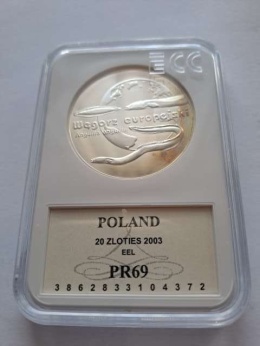 20 zł Węgorz Europejski 2003 rok