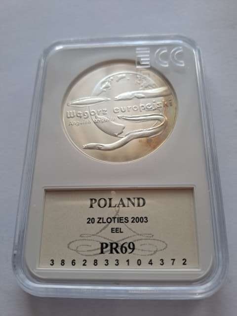 20 zł Węgorz Europejski 2003 rok
