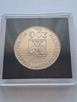 200 zł Mapka 1974 r odwrotka