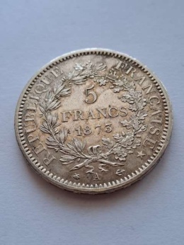 Francja 5 Franków Herkules 1873 r