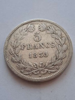 Francja 5 Franków Louis Philippe I 1835 r