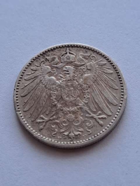 Niemcy 1 Marka Wilhelm II 1907 r F
