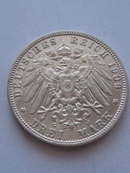Niemcy 3 Marki Bayern 1909 r